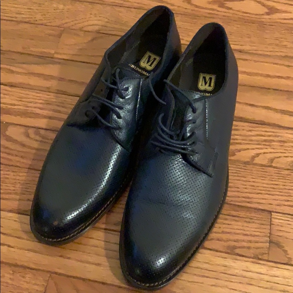 Bruno Magli Italy Navy Men Shoes 10.5